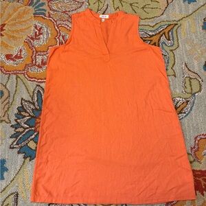 Per Se Bright Orange Sleeveless Tunic